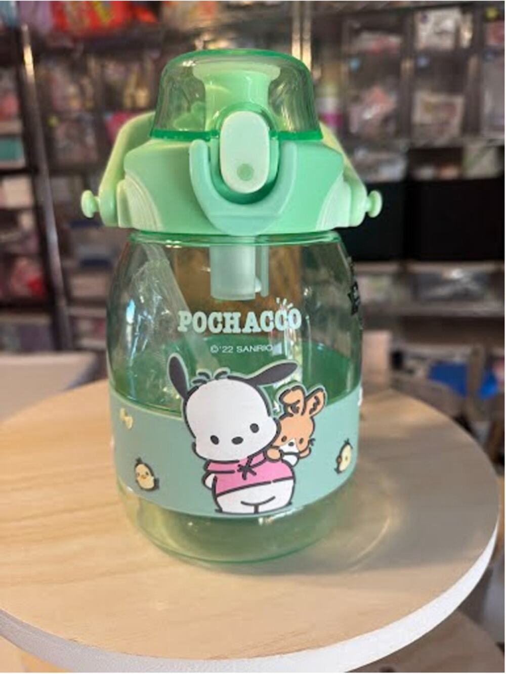 #PC-1128 Pochacco Insulated Sanrio 40 oz Plastic Tumbler - Carry Handle-Lanyard